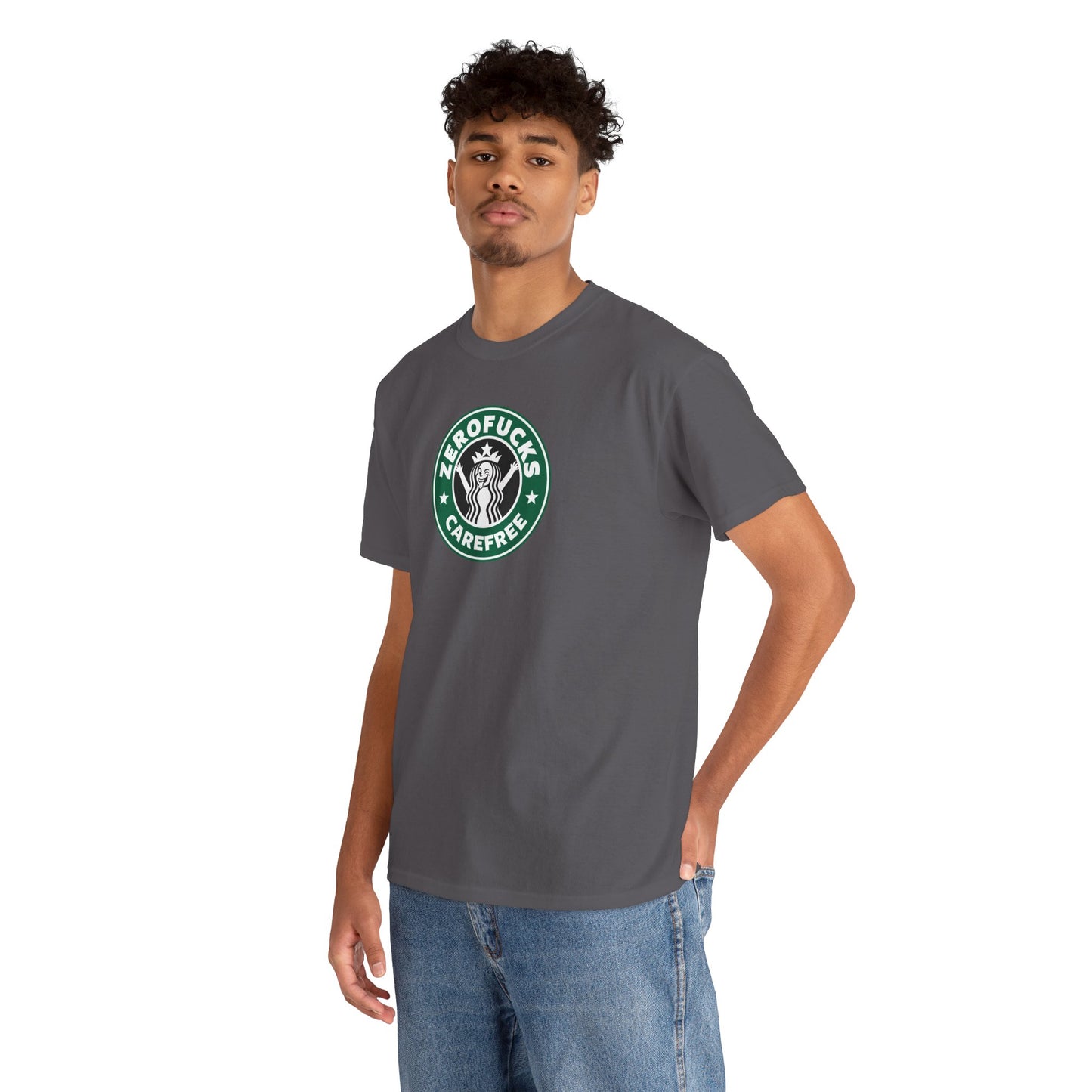 ZEROFUCKS CAREFREE Unisex Heavy Cotton Tee