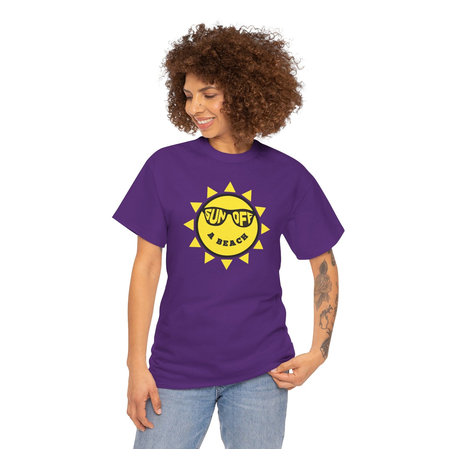 SUN OFF A BEACH Unisex Heavy Cotton Tee