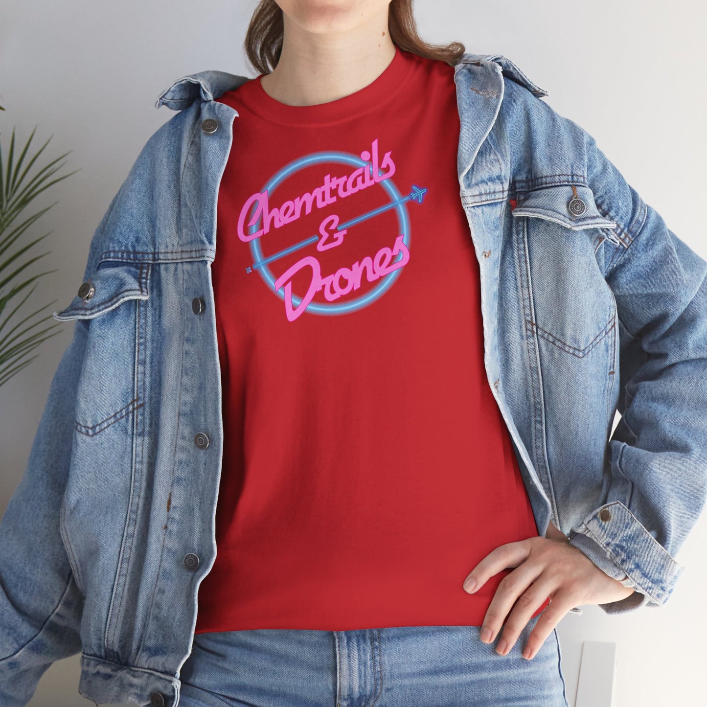 Chemtrails & Drones Unisex Heavy Cotton Tee