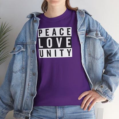 PEACELOVEUNITY Unisex Heavy Cotton Tee