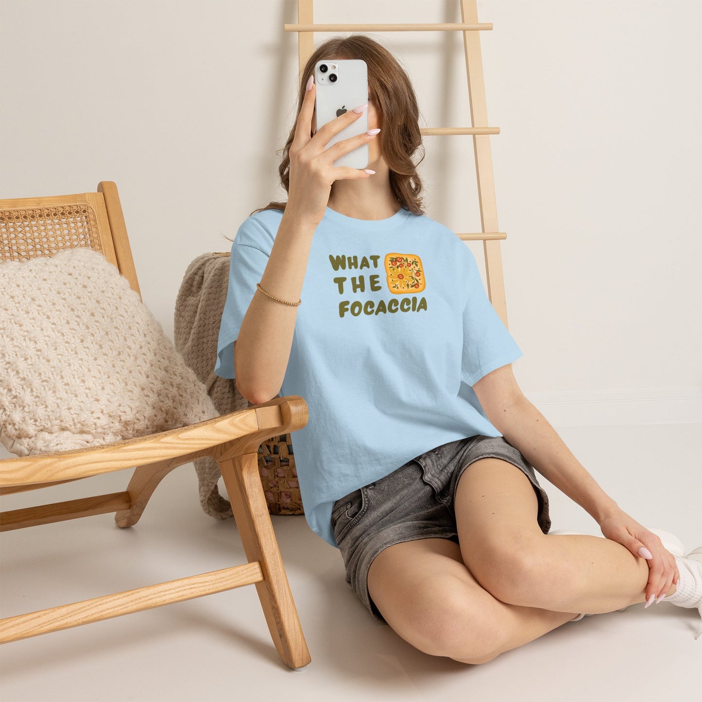 WHAT THE FOCACCIA Unisex Heavy Cotton Tee