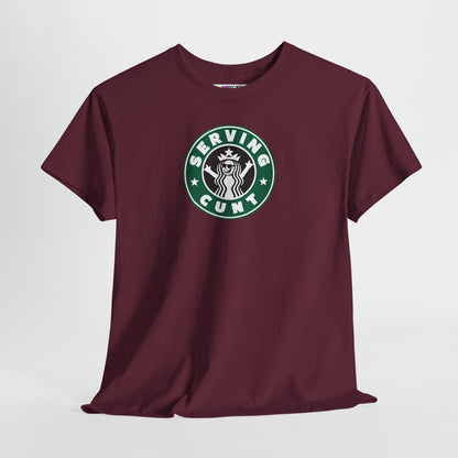 SERVINGCUNT Unisex Heavy Cotton Tee