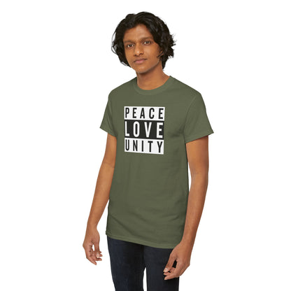 PEACELOVEUNITY Unisex Heavy Cotton Tee