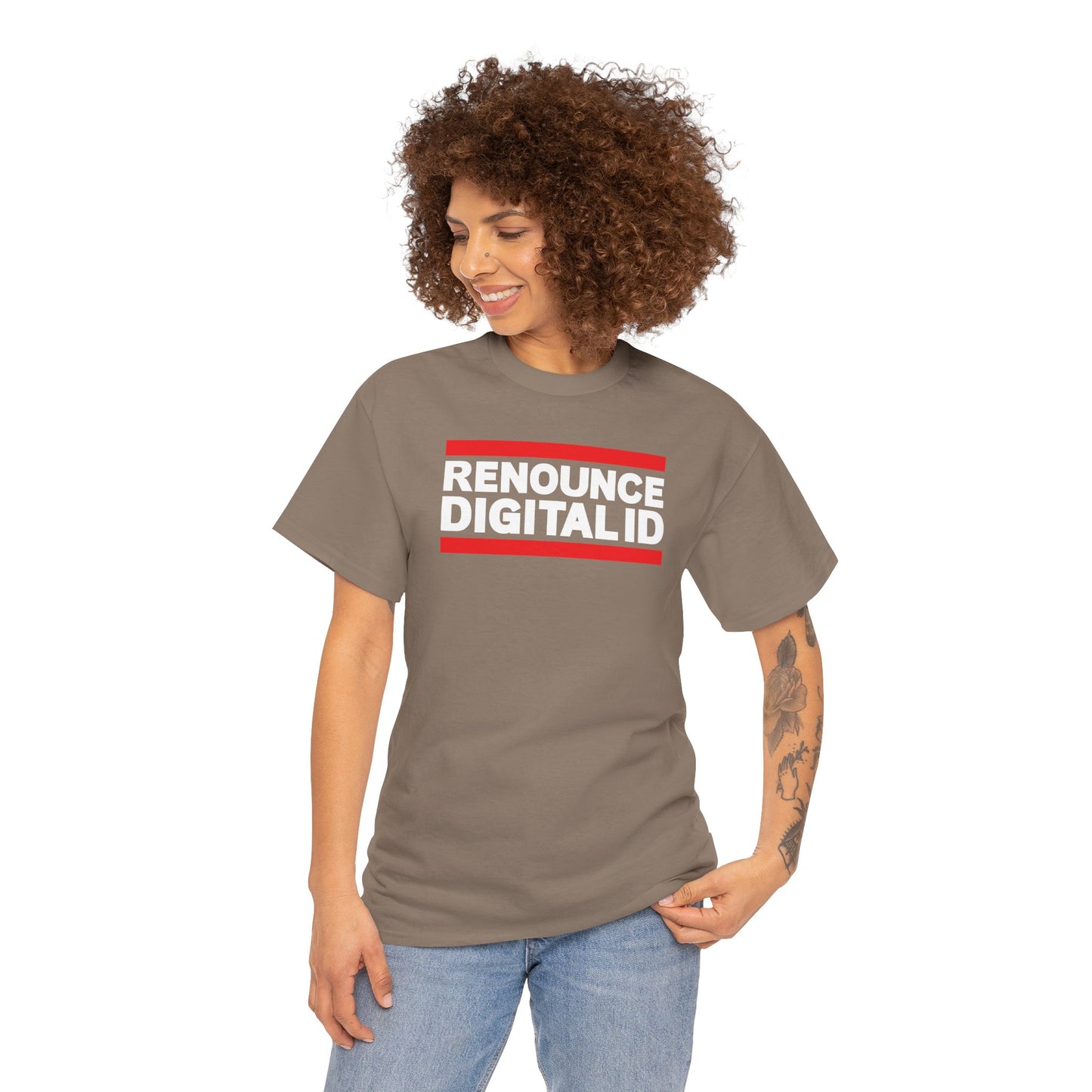 RENOUNCE DIGITAL ID Unisex Heavy Cotton Tee