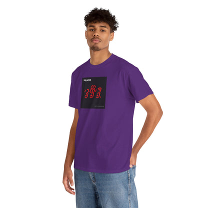 the PEACE ghost in the war-machine Unisex Heavy Cotton Tee