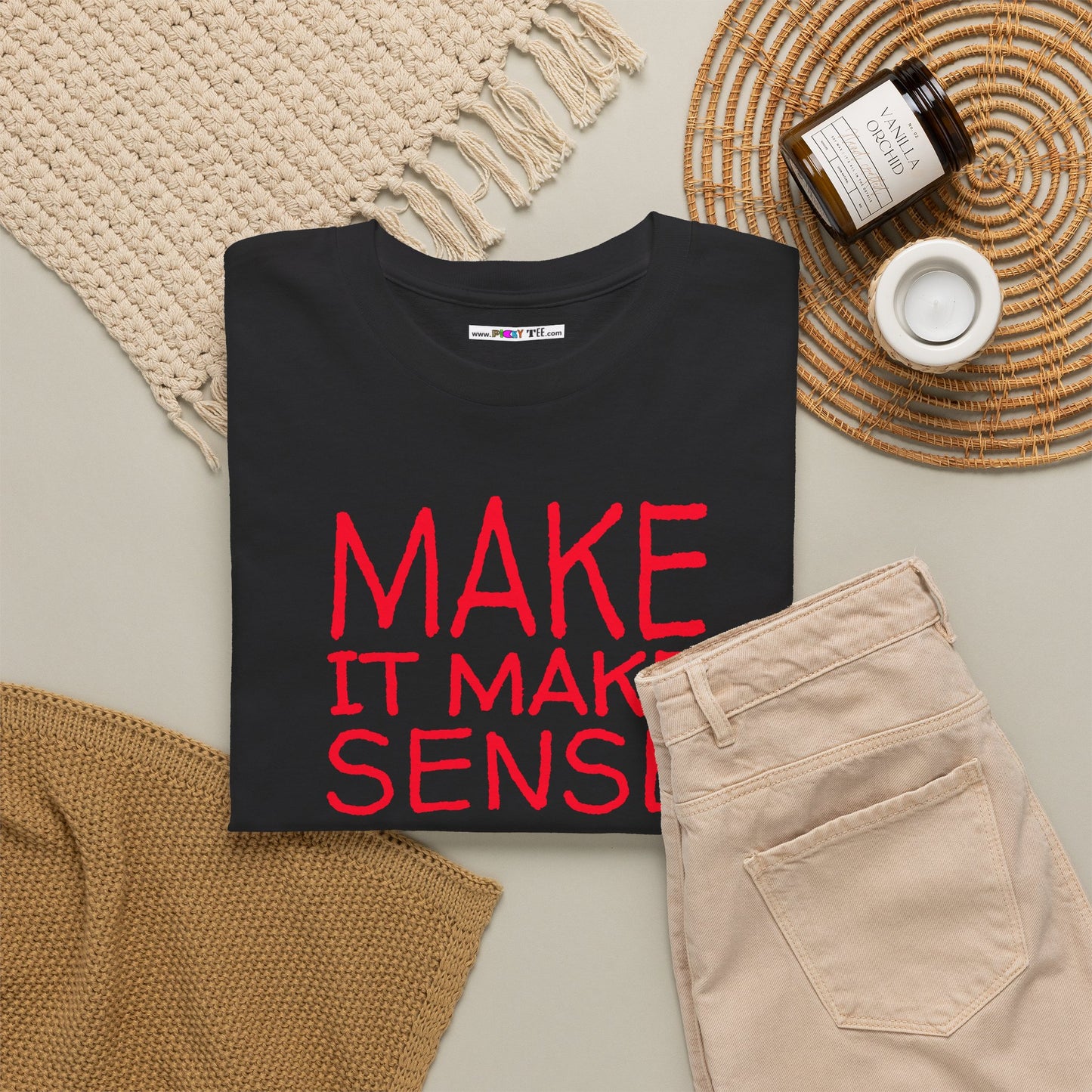 MAKE IT MAKE SENSE Unisex Heavy Cotton Tee