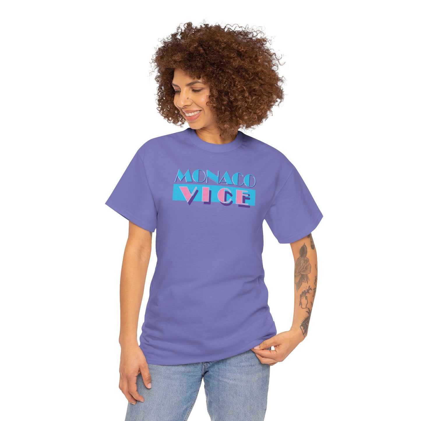 MONACO VICE Unisex Heavy Cotton Tee