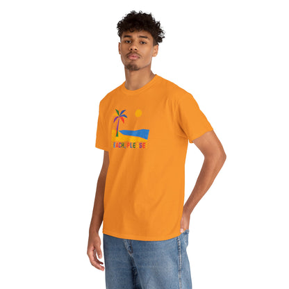 BEACH, PLEASE! Unisex Heavy Cotton Tee