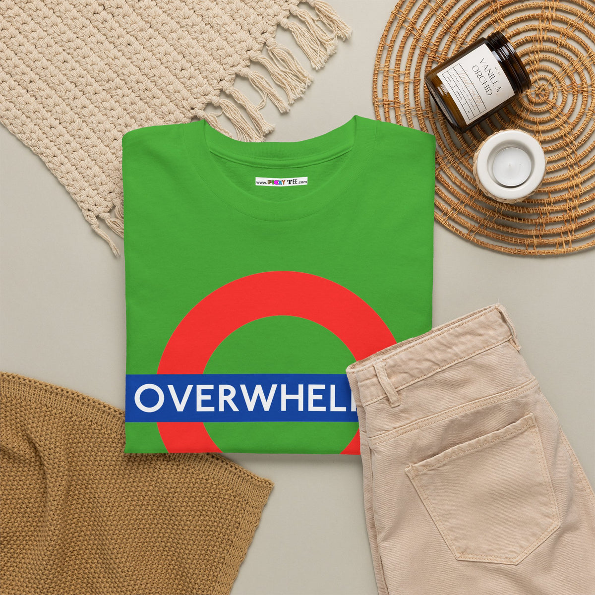 OVERWHELMED Unisex Heavy Cotton Tee