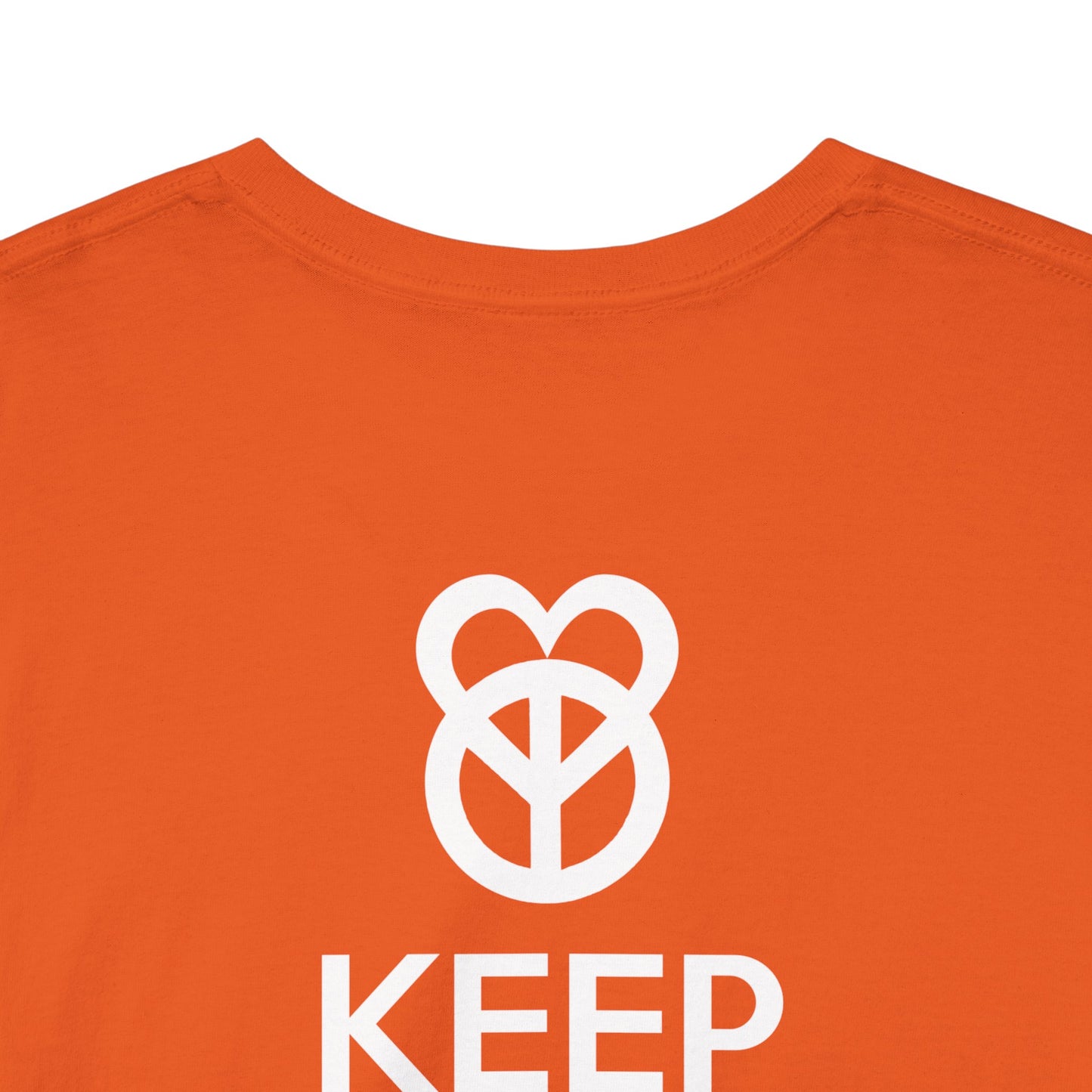 KEEP PEACE AND LOVE ON Unisex Heavy Cotton Tee