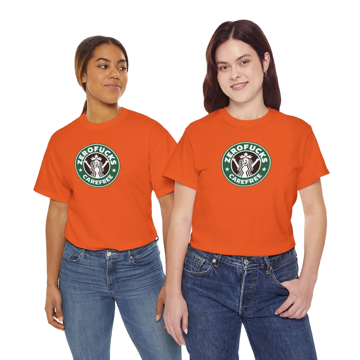 ZEROFUCKS CAREFREE Unisex Heavy Cotton Tee