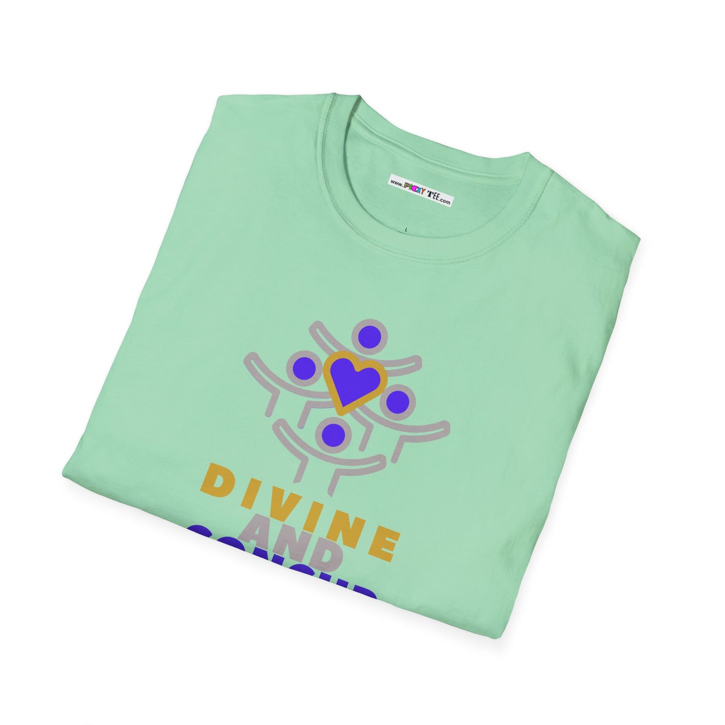 DIVINE AND CONCUR Unisex Softstyle 100% Cotton T-Shirt