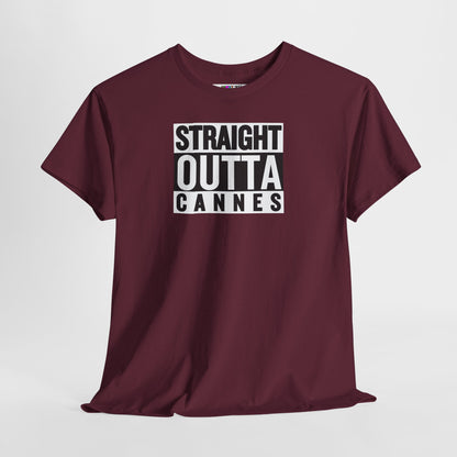 STRAIGHT OUTTA CANNES Unisex Heavy Cotton Tee
