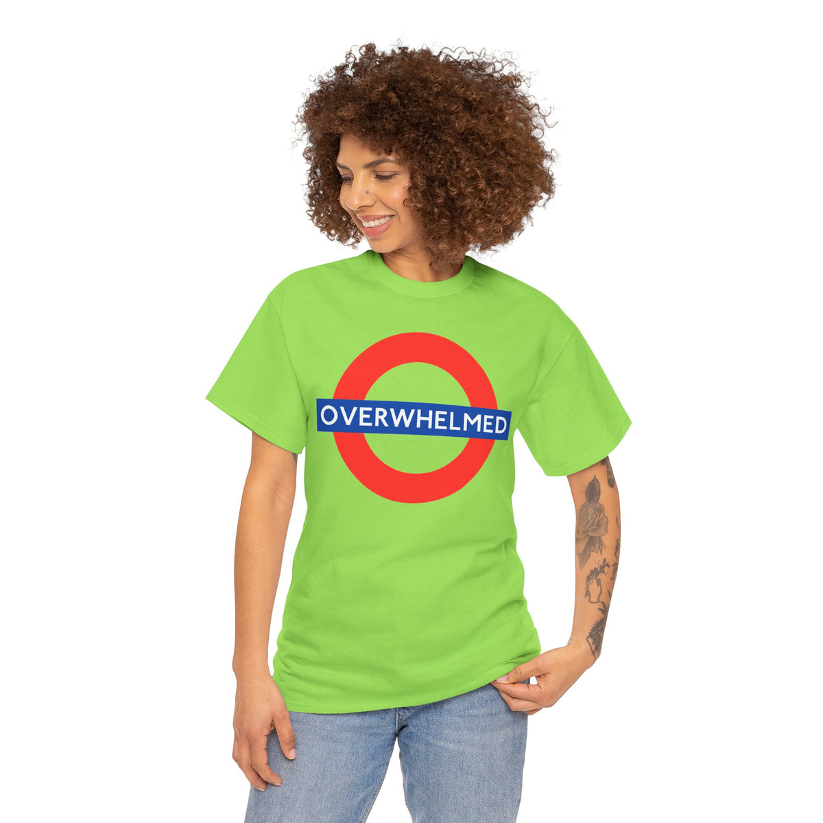 OVERWHELMED Unisex Heavy Cotton Tee
