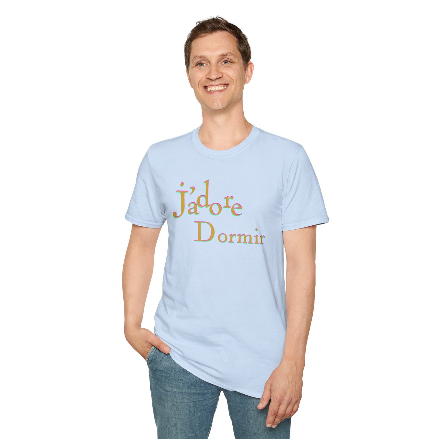 J'adore Dormir Unisex Softstyle 100% Cotton T-Shirt