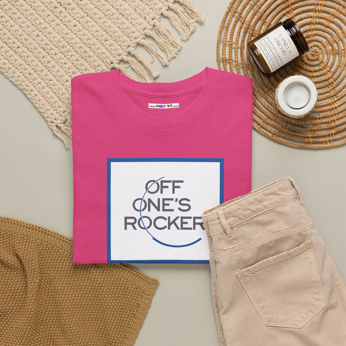 OFF ONE'S ROCKER Unisex Heavy Cotton Tee