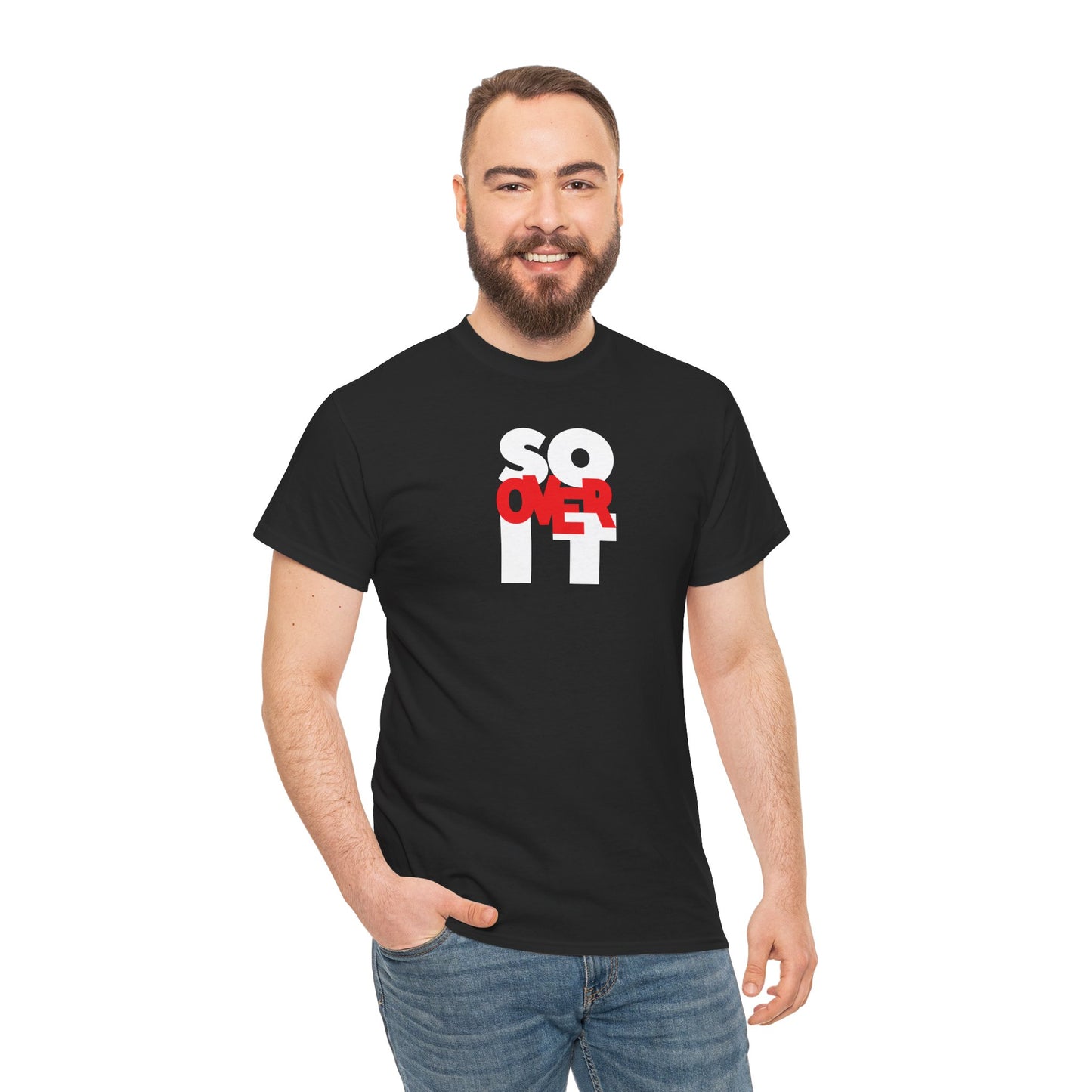 SO OVER IT Unisex Heavy Cotton Tee
