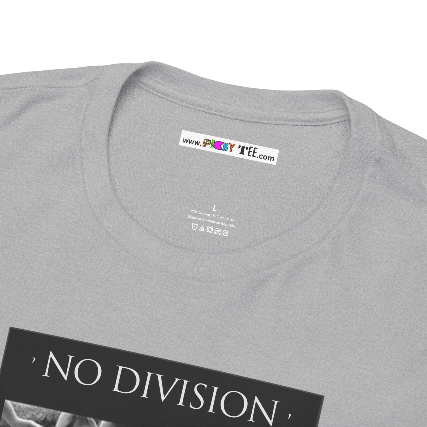 'NO DIVISION' LOVE WILL TREAD US A PATH Unisex Heavy Cotton Tee