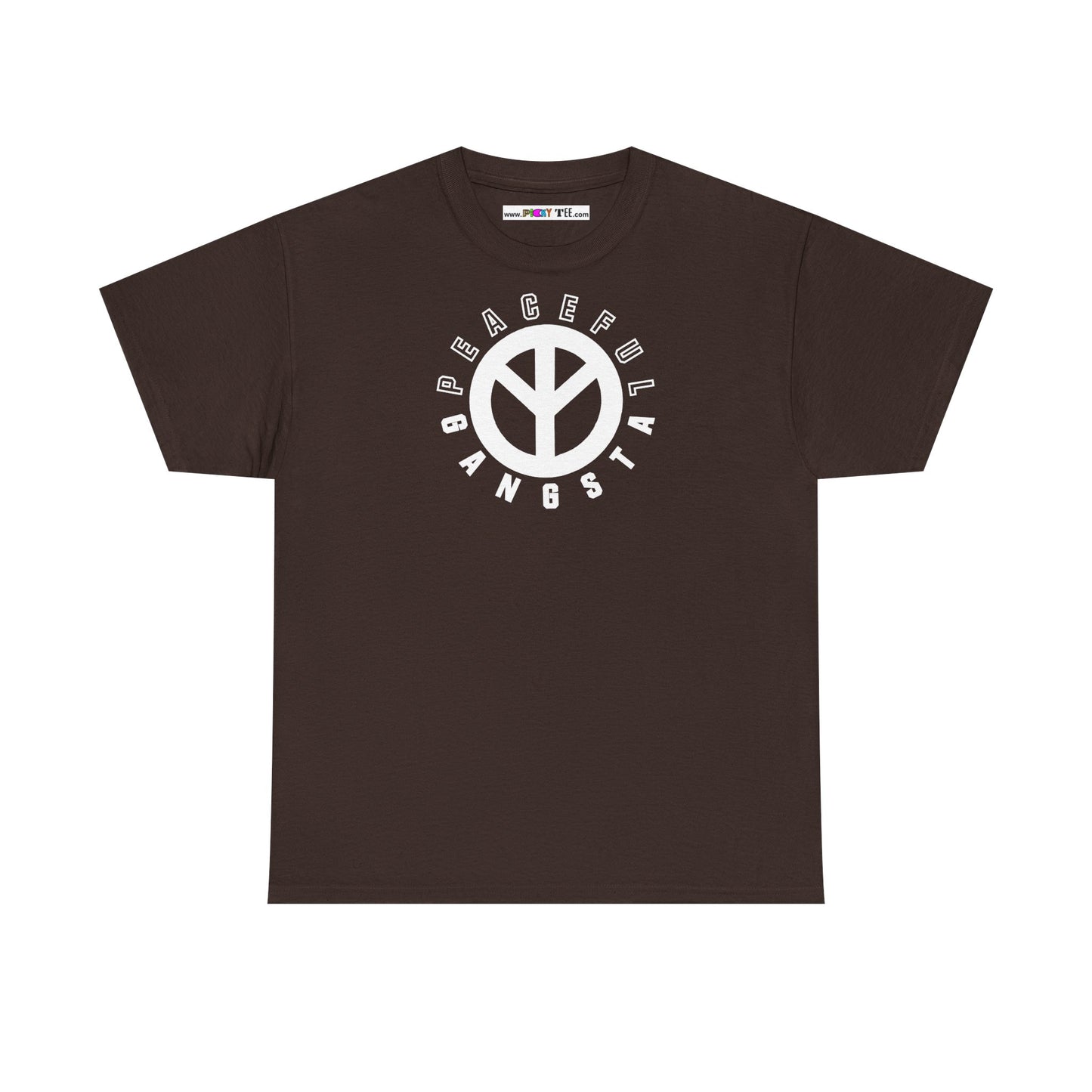 PEACEFUL GANGSTA Unisex Heavy Cotton Tee