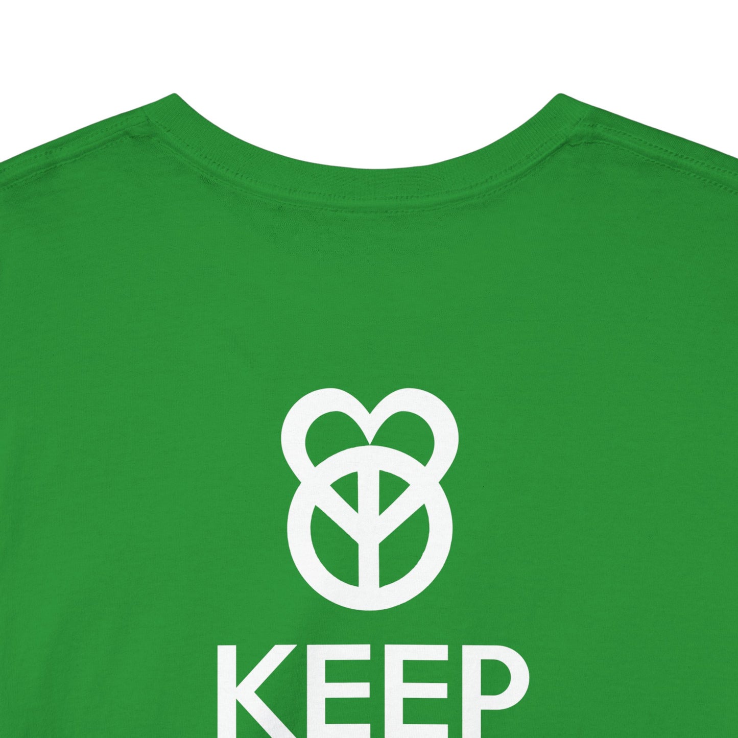 KEEP PEACE AND LOVE ON Unisex Heavy Cotton Tee