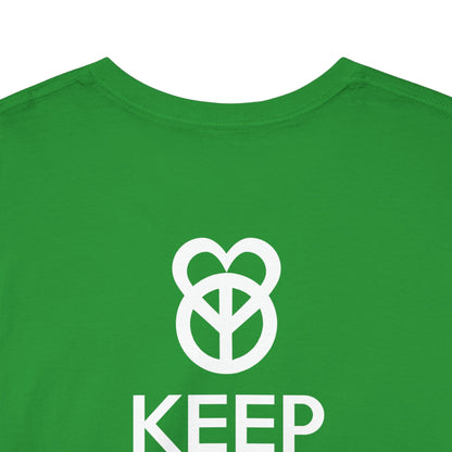 KEEP PEACE AND LOVE ON Unisex Heavy Cotton Tee