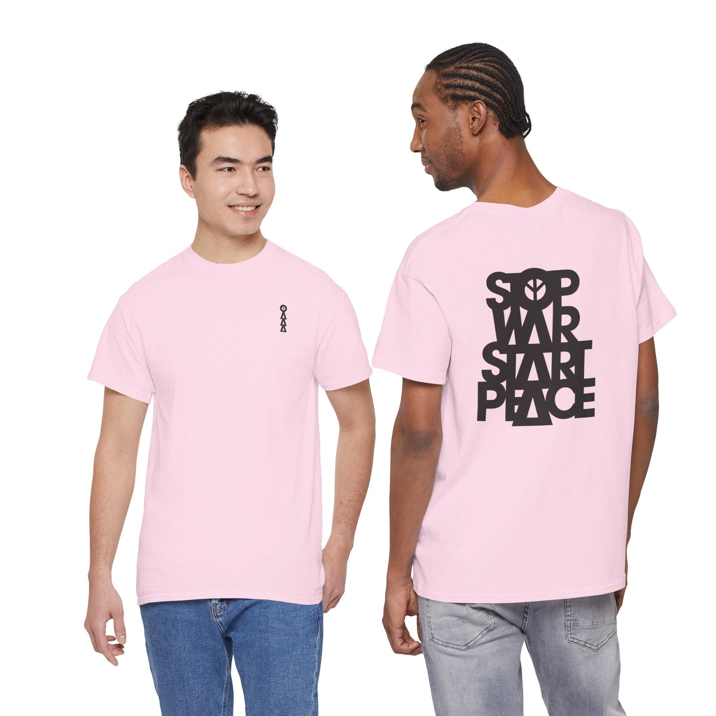 STOP WAR START PEACE Unisex Heavy Cotton Tee