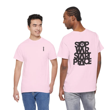 STOP WAR START PEACE Unisex Heavy Cotton Tee