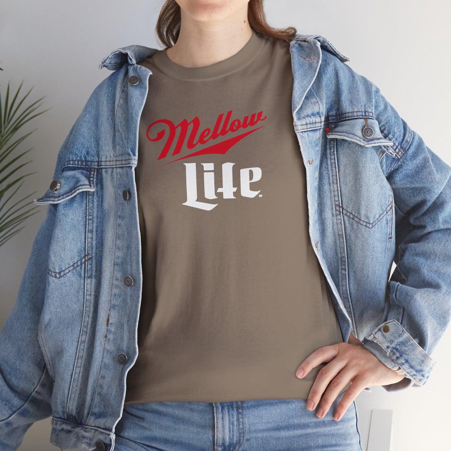 MELLOW LIFE Unisex Heavy Cotton Tee
