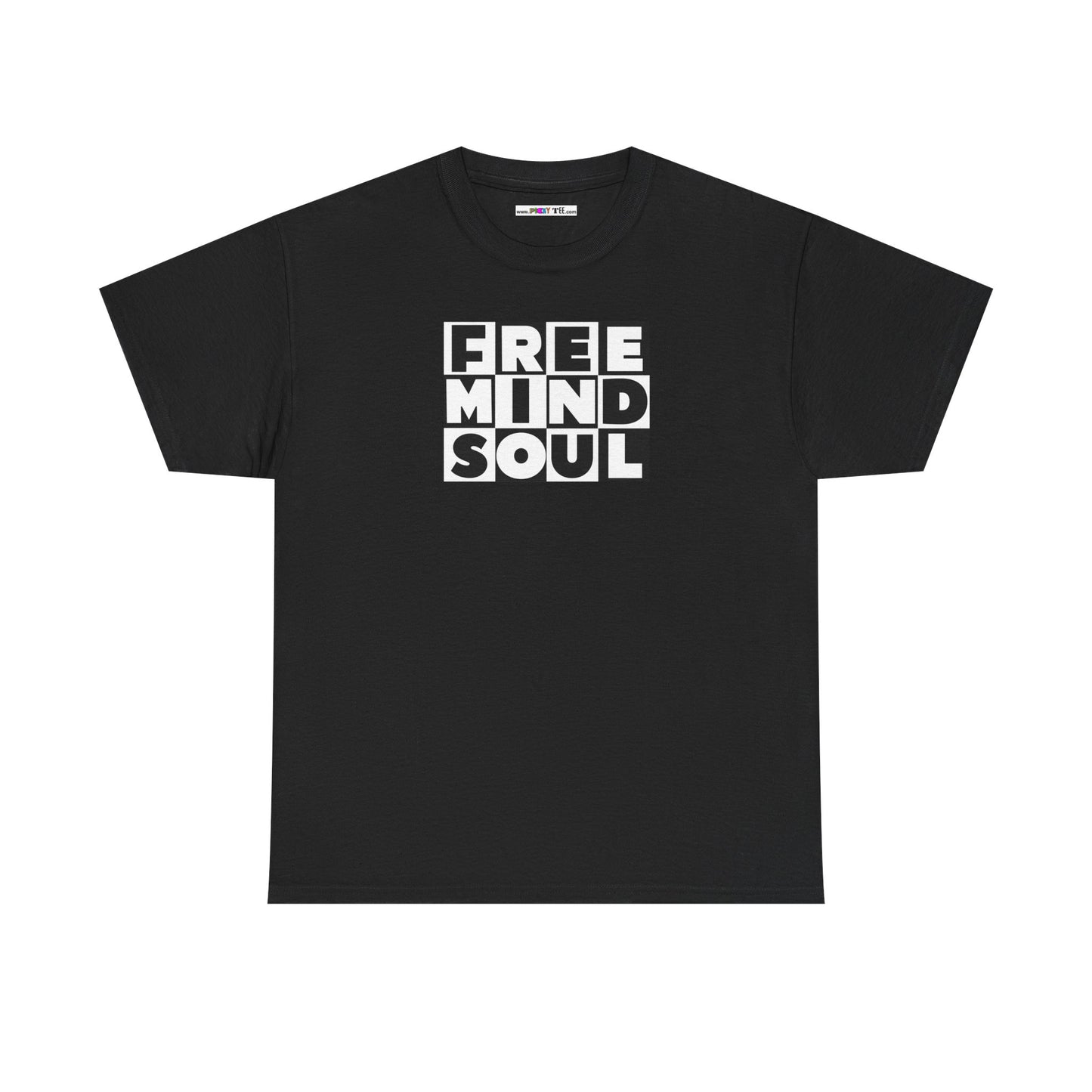 FREE MIND SOUL Unisex Heavy Cotton Tee