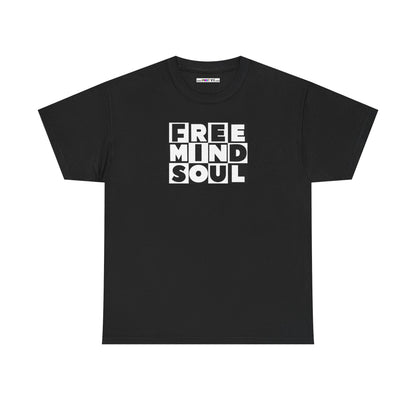 FREE MIND SOUL Unisex Heavy Cotton Tee