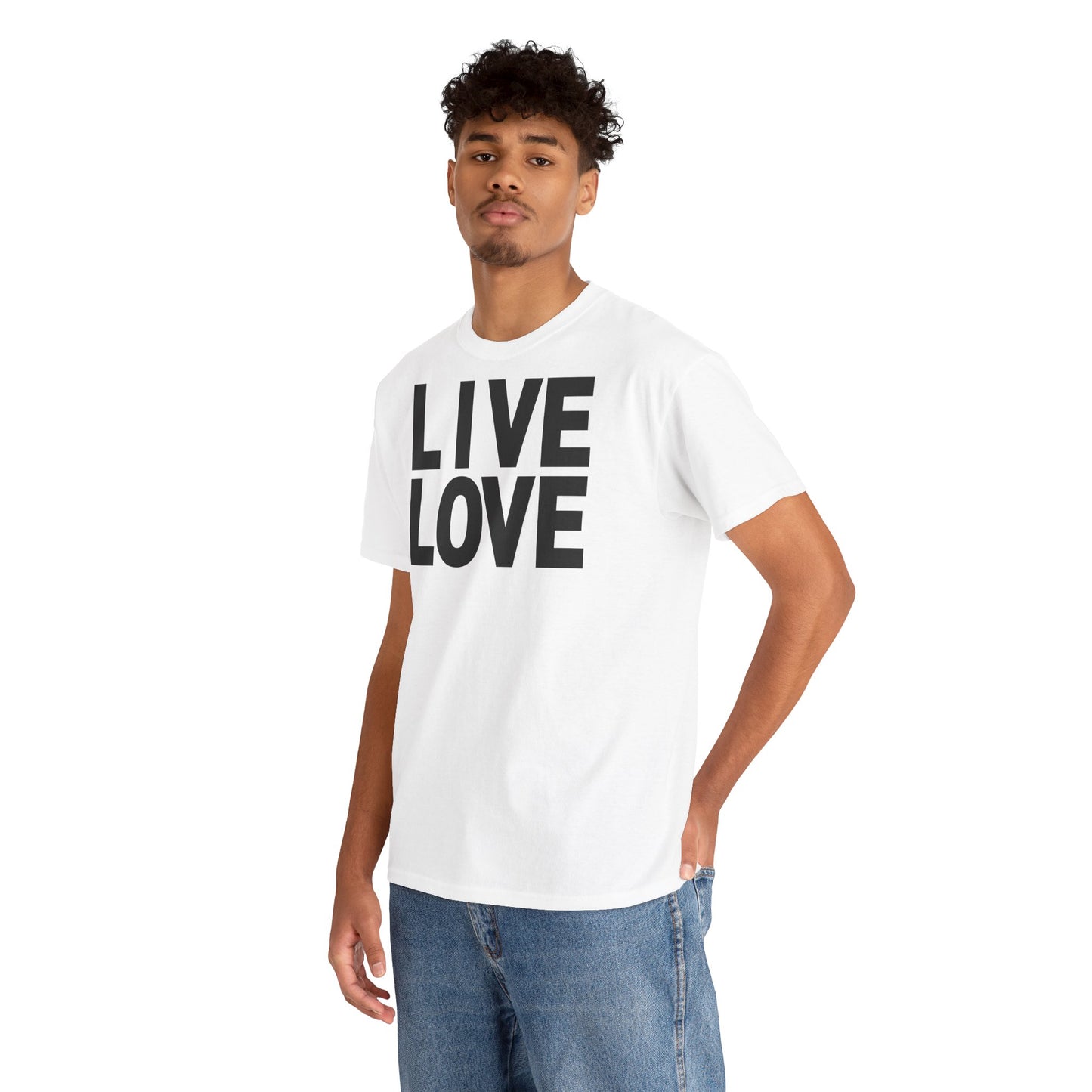 LIVE LOVE Unisex Heavy Cotton Tee