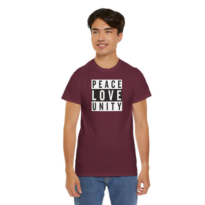 PEACELOVEUNITY Unisex Heavy Cotton Tee
