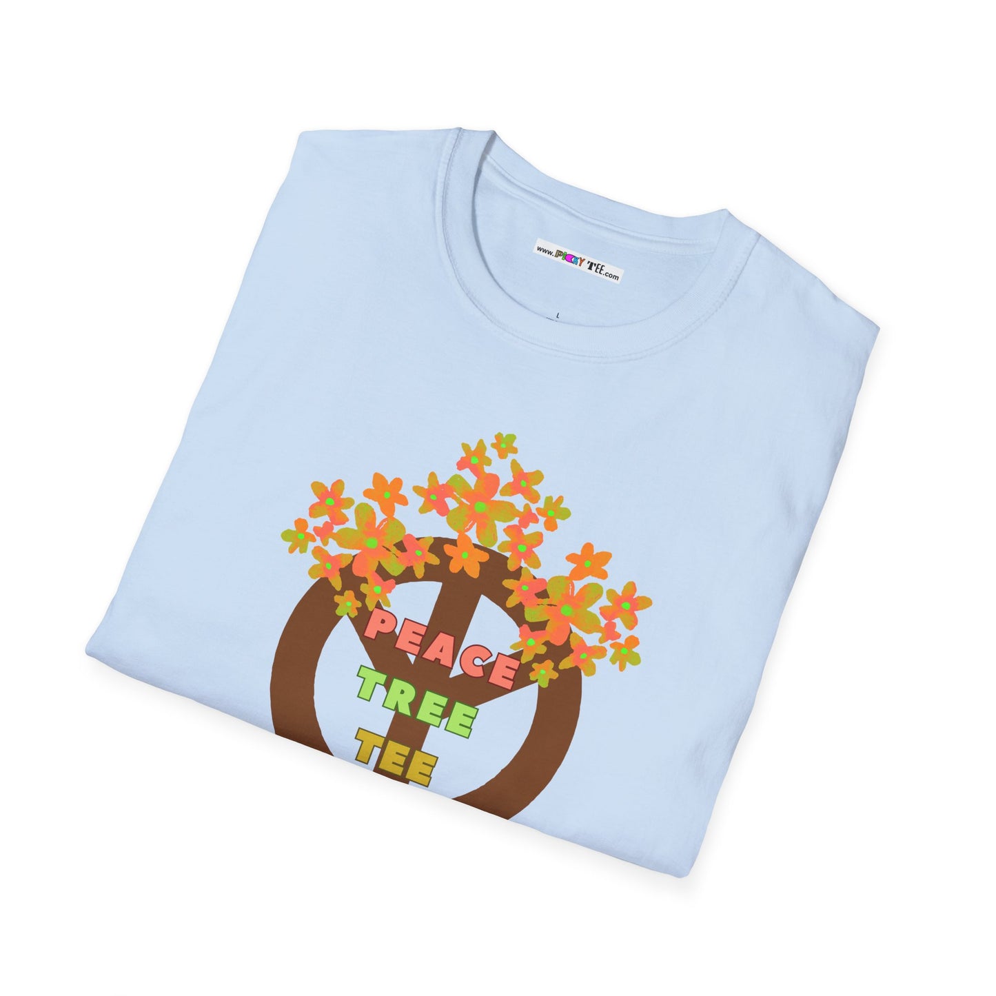 PEACE TREE TEE Unisex Softstyle 100% Cotton T-Shirt