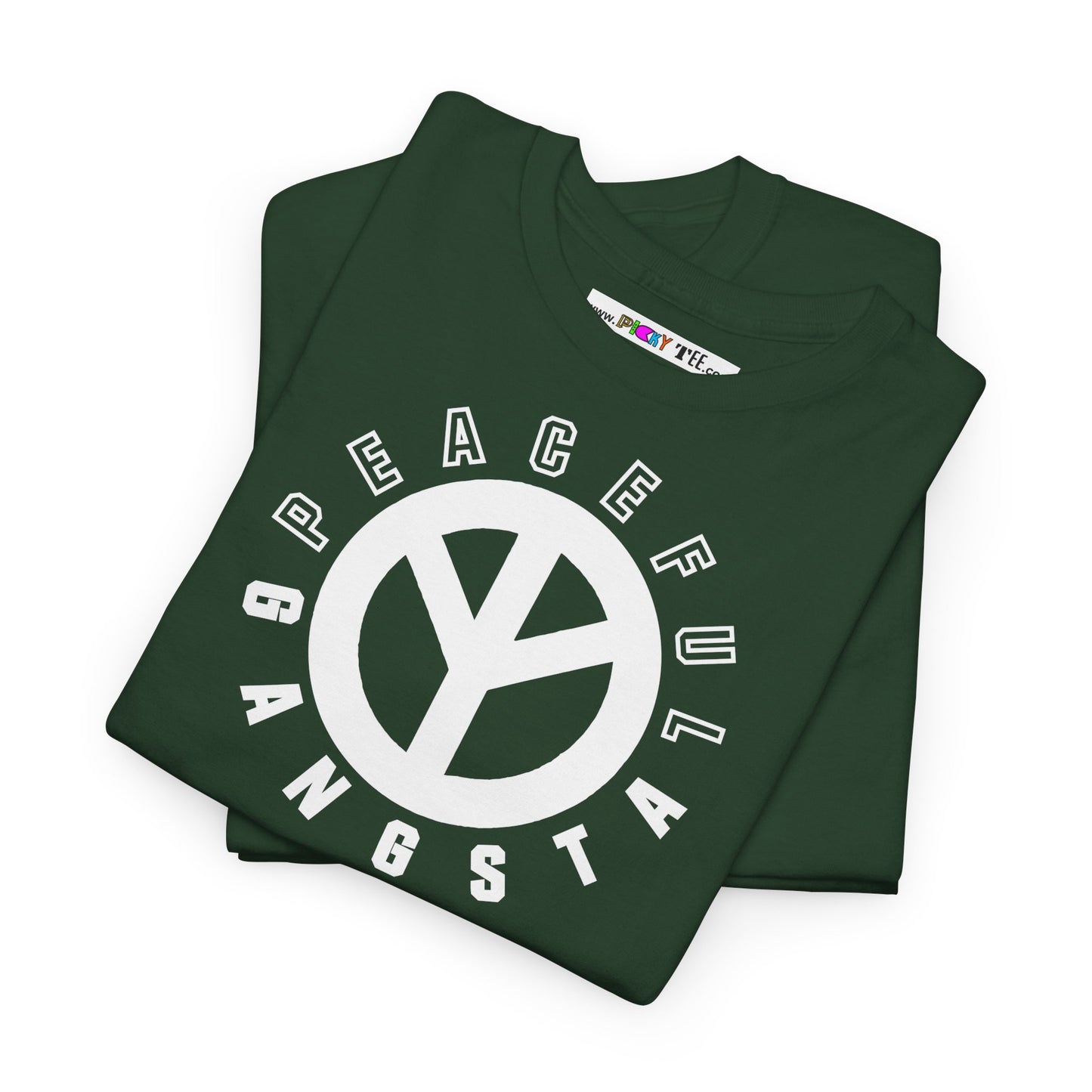 PEACEFUL GANGSTA Unisex Heavy Cotton Tee