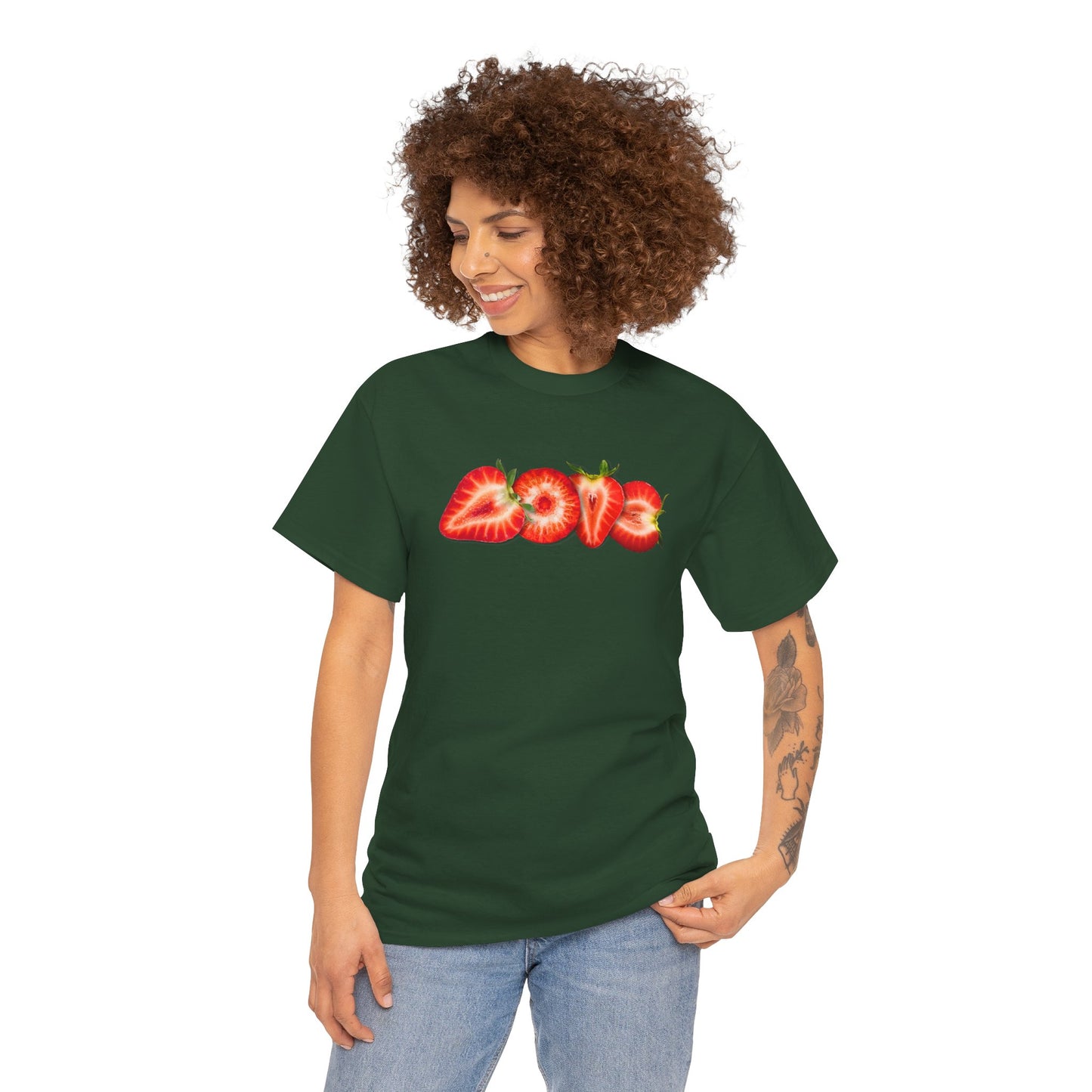 BERRY MUCH LOVE Unisex Heavy Cotton Tee
