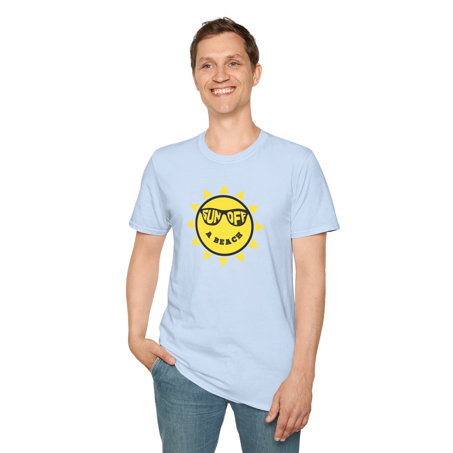 SUN OFF A BEACH Unisex Softstyle 100% Cotton T-Shirt