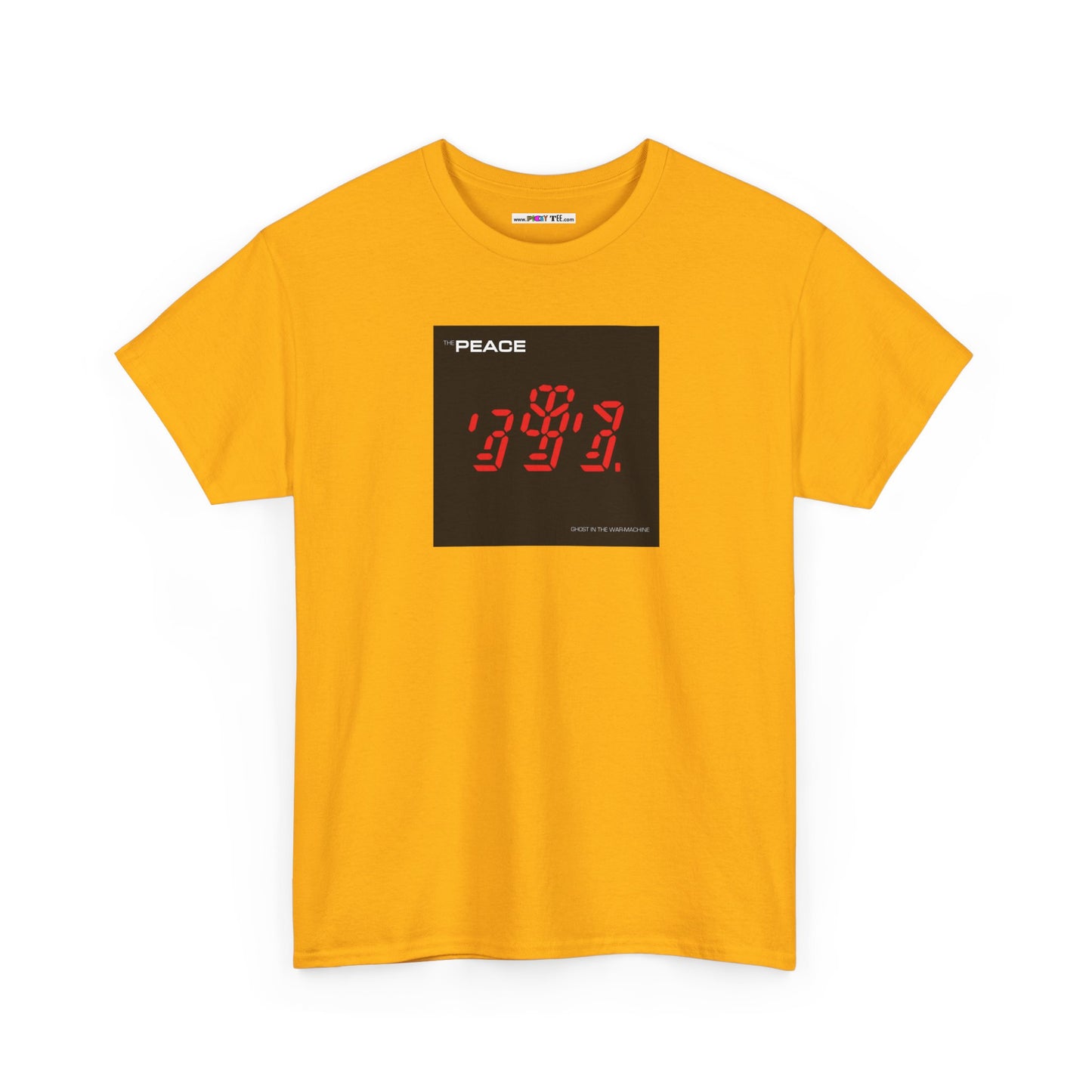 the PEACE ghost in the war-machine Unisex Heavy Cotton Tee