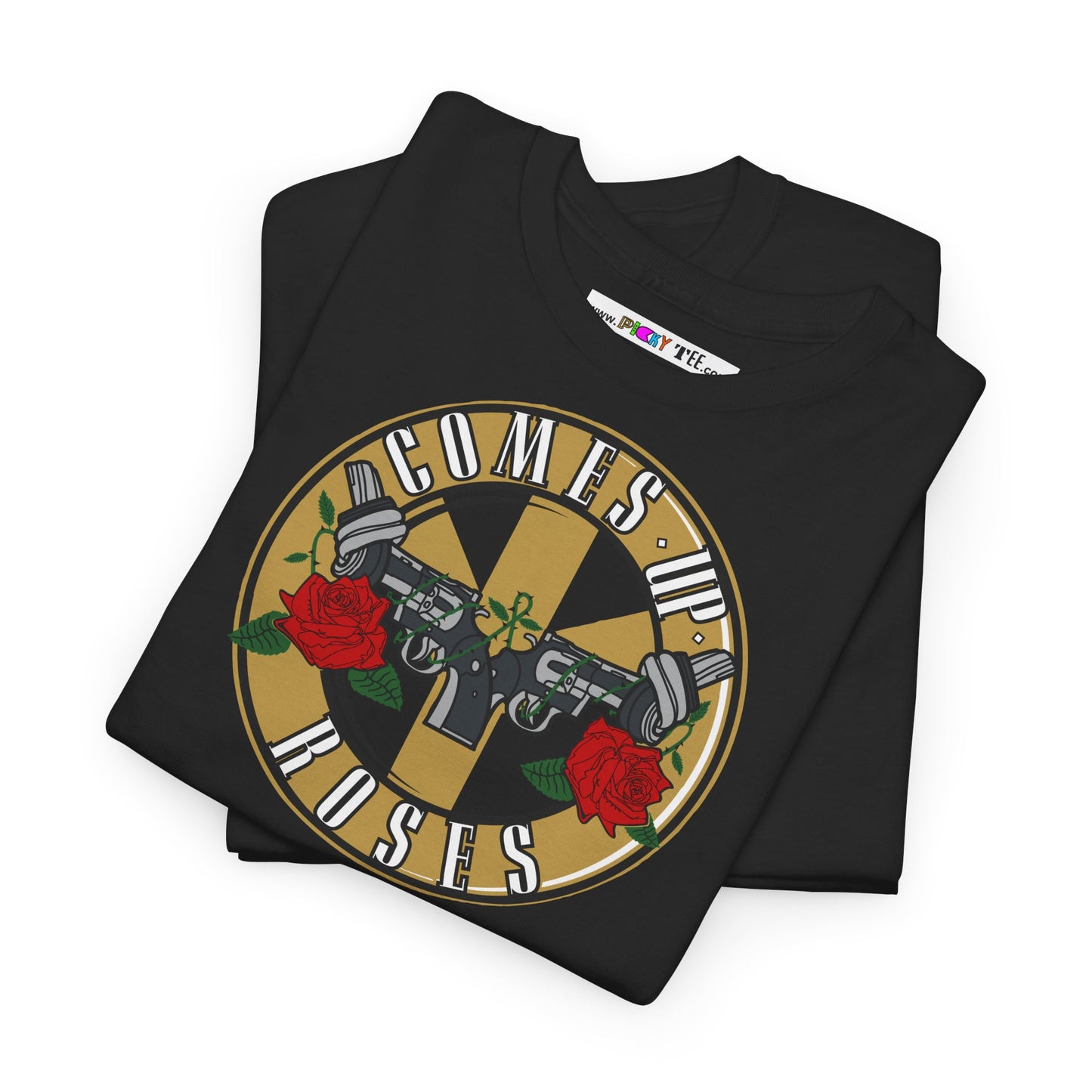 COMES UP ROSES Unisex Heavy Cotton Tee