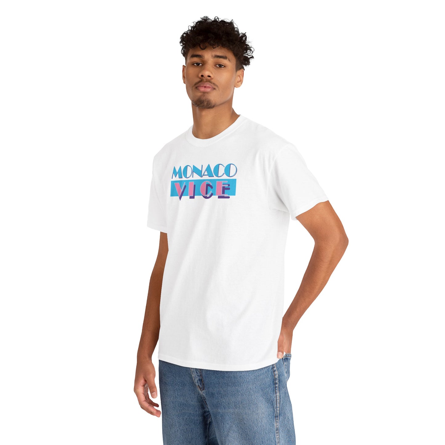 MONACO VICE Unisex Heavy Cotton Tee