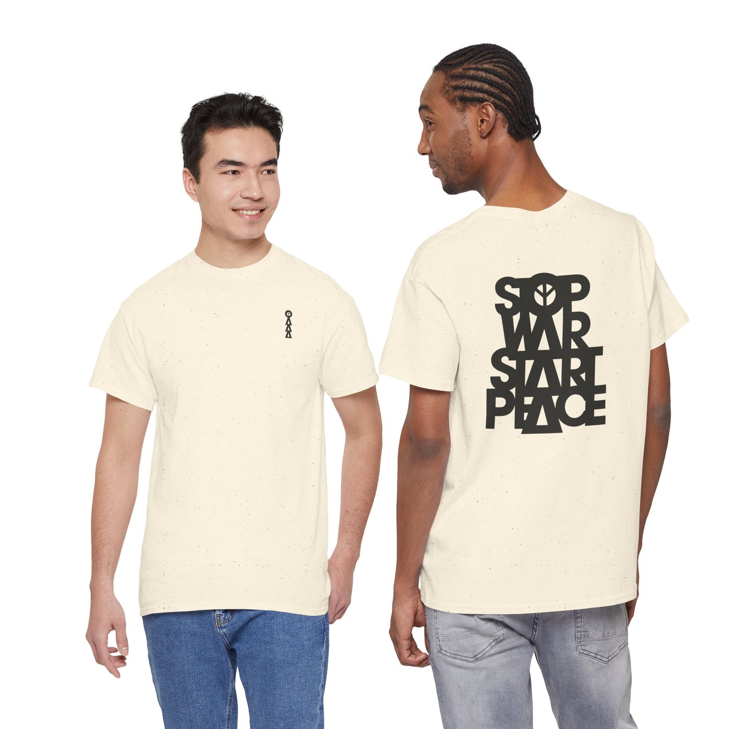 STOP WAR START PEACE Unisex Heavy Cotton Tee