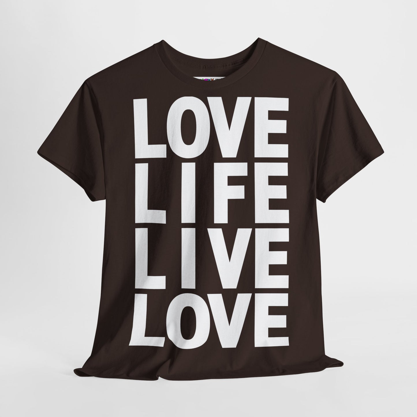 LOVE LIFE LIVE LOVE Unisex Heavy Cotton Tee