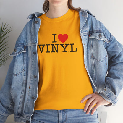 I ❤️ VINYL Unisex Heavy Cotton Tee