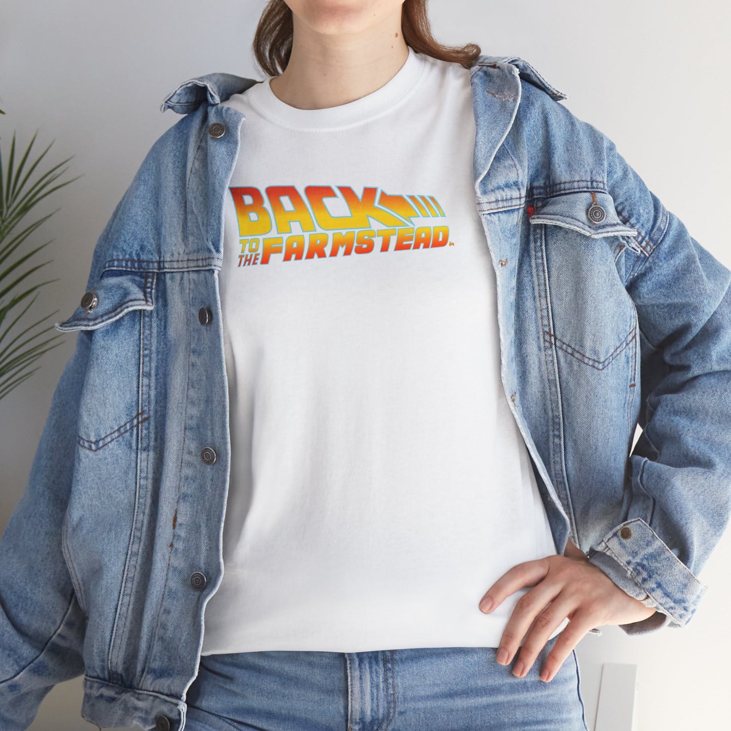 BACK TO THE FARMSTEAD Unisex Heavy Cotton Tee
