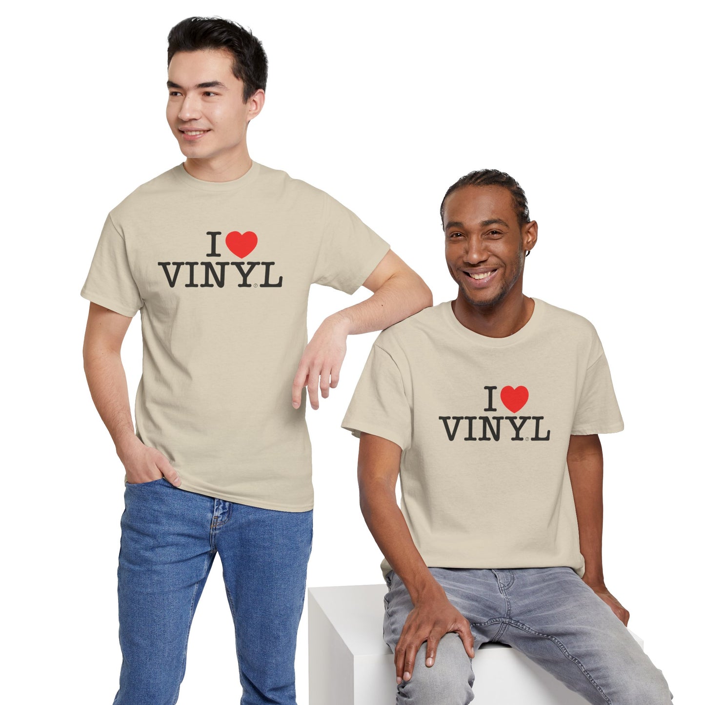 I ❤️ VINYL Unisex Heavy Cotton Tee