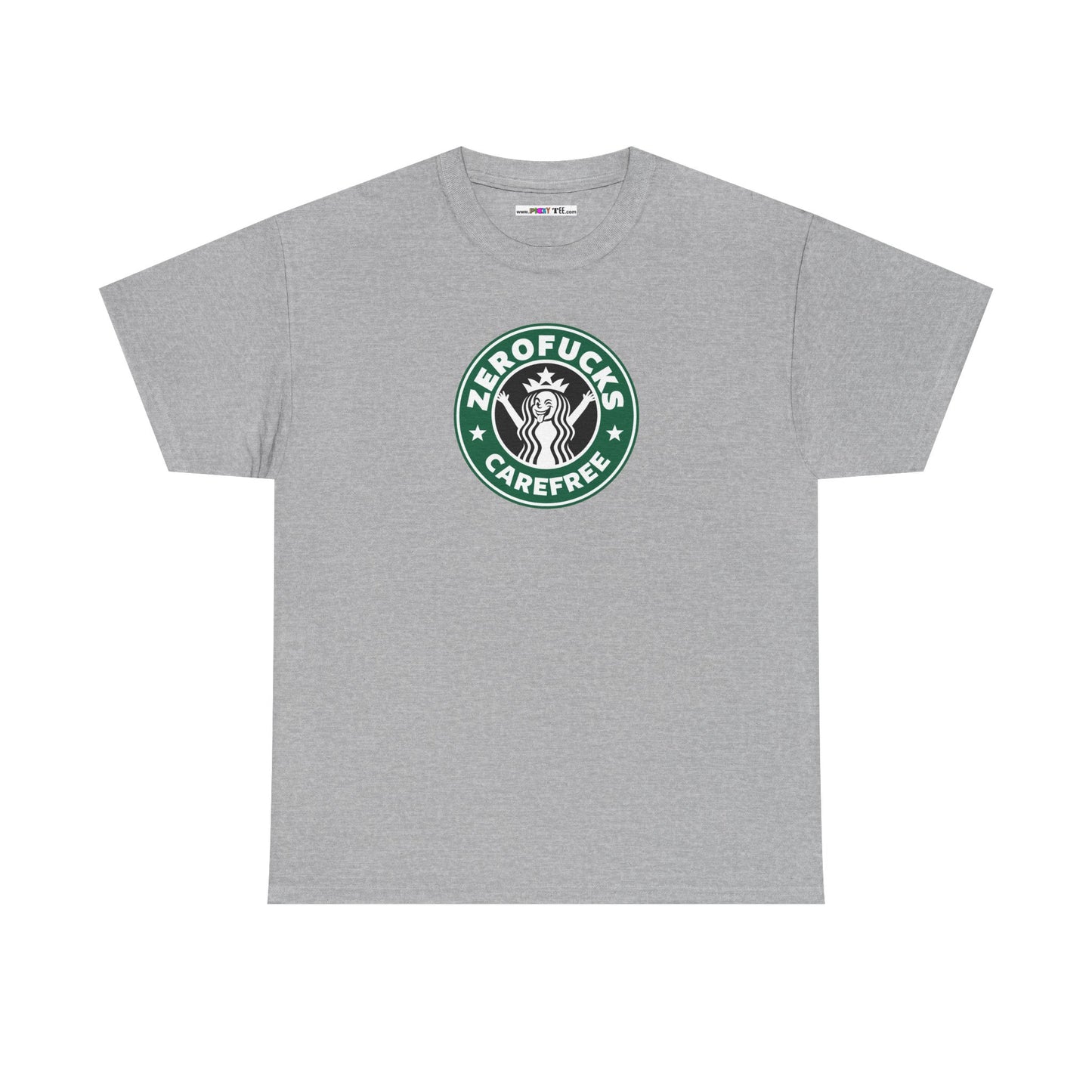 ZEROFUCKS CAREFREE Unisex Heavy Cotton Tee
