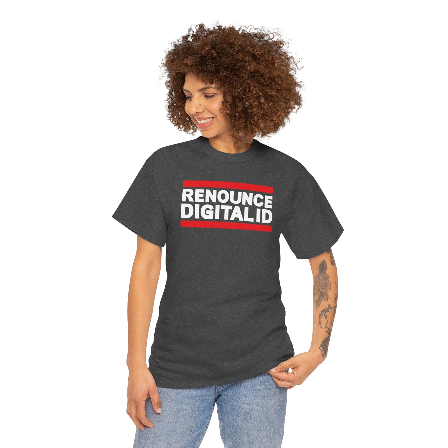 RENOUNCE DIGITAL ID Unisex Heavy Cotton Tee