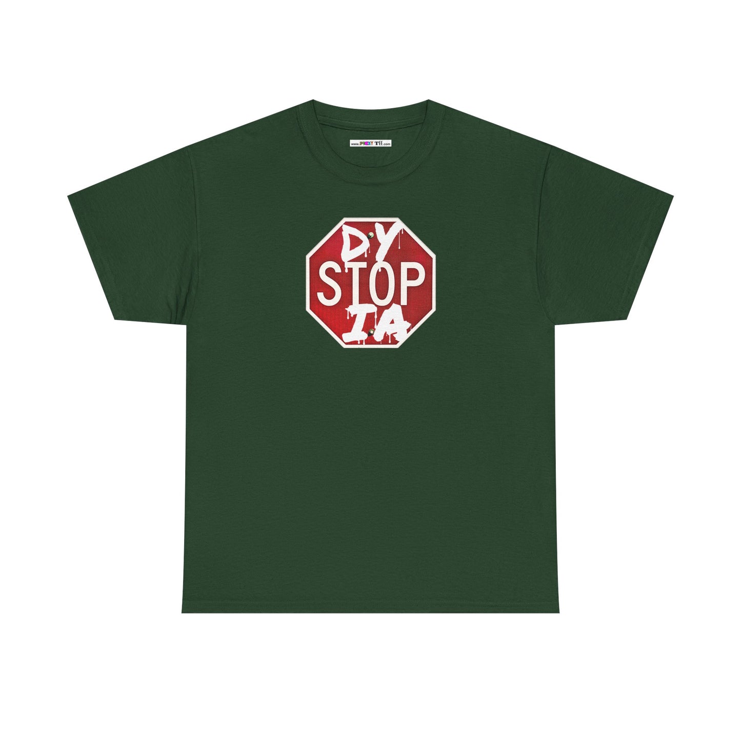 STOP DYSTOPIA Unisex Heavy Cotton Tee