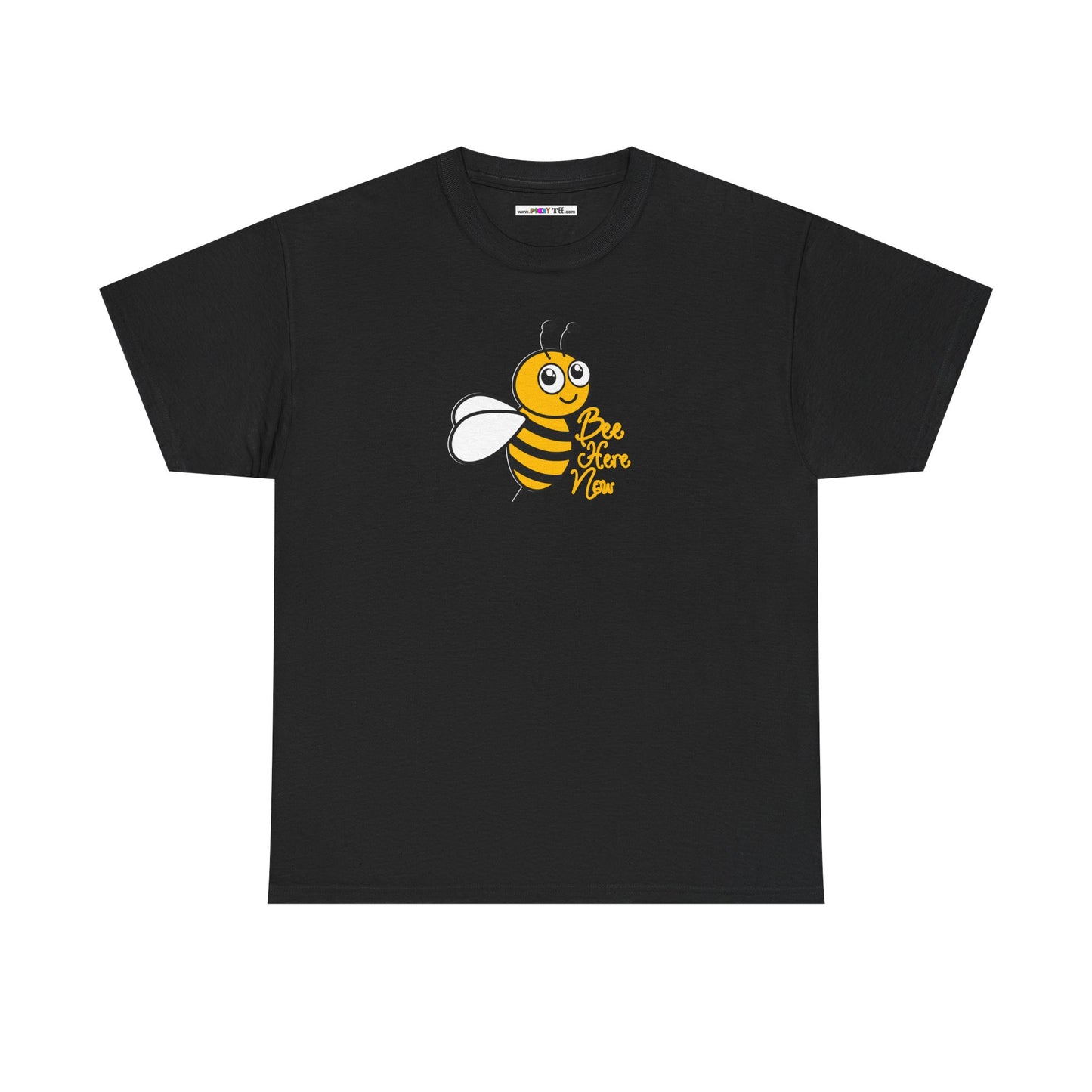 Bee Here Now Unisex Heavy Cotton Tee