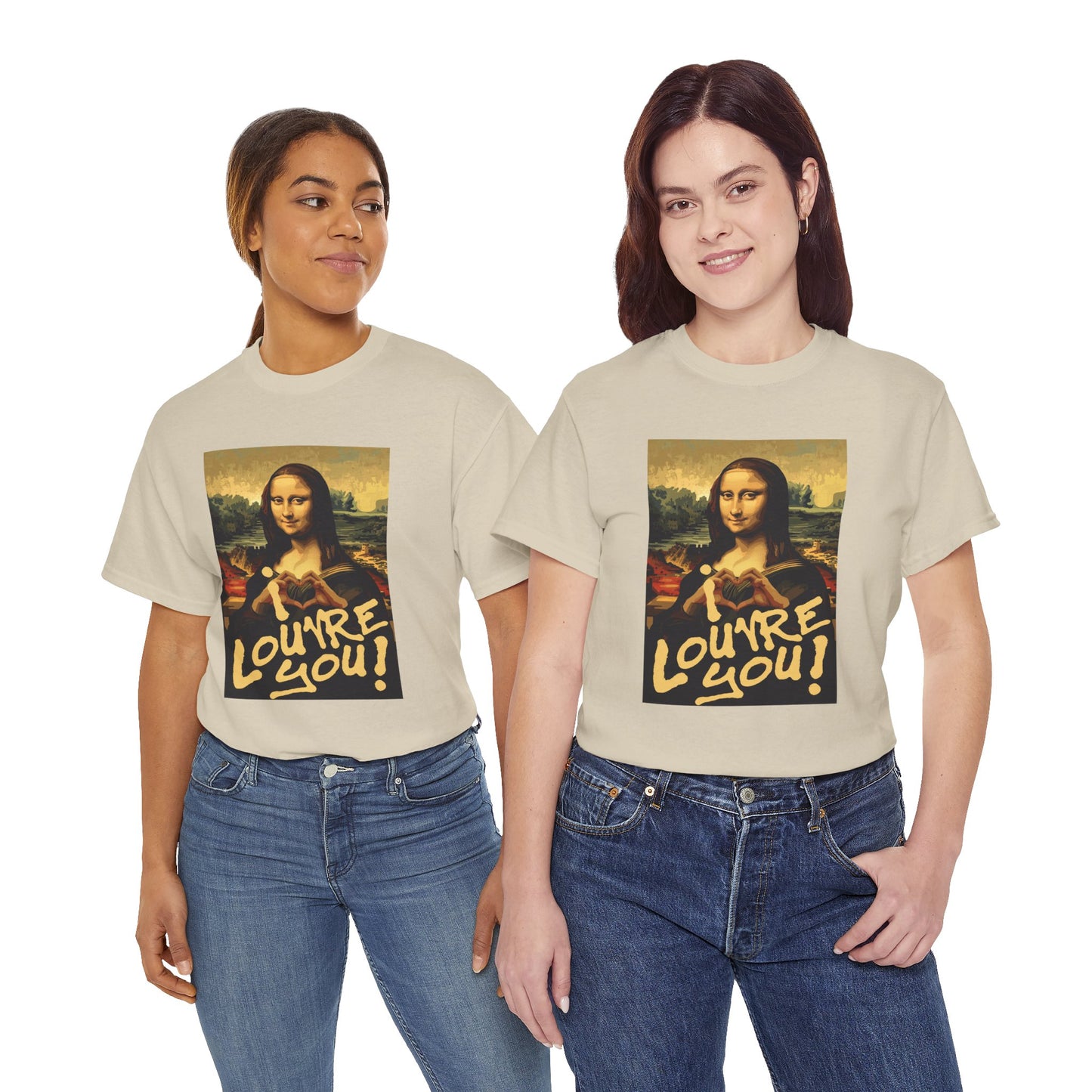 I LOUVRE YOU! Unisex Heavy Cotton Tee