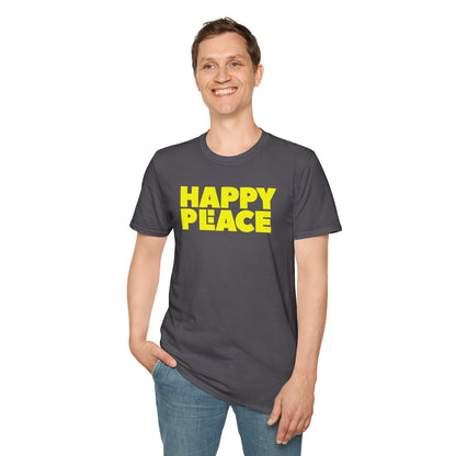 HAPPY PLACE/PEACE Unisex Softstyle 100% Cotton T-Shirt